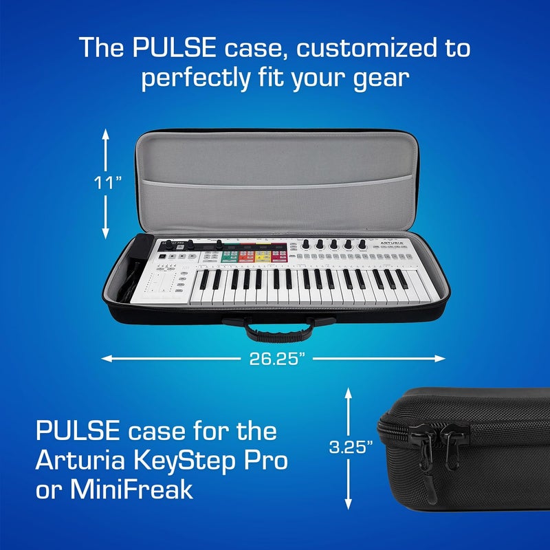 ANALOG CASES Arturia KeyStep Pro/MiniFreak Case - Custom-Fitted Compact PULSE Hard Case for Travel - Image 5